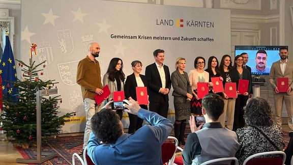 Gruppenfoto Digitalisierungspreis des Landes Kärnten