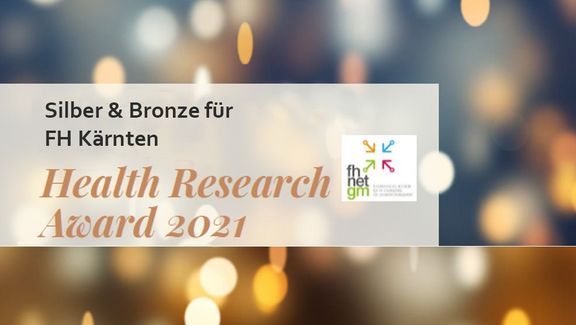 Imagebild Health Research Award: Silber und Bronze für FH Kärnten