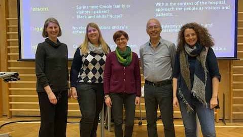 Birgit Lippe, Christine Pichler, Verena Komposch, Edwin Hoffmann und Eithne Knappitsch (von rechts nach links)