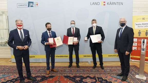 Spanz and Granig awarded the Great Golden Decoration of Honor of the State of Carinthia