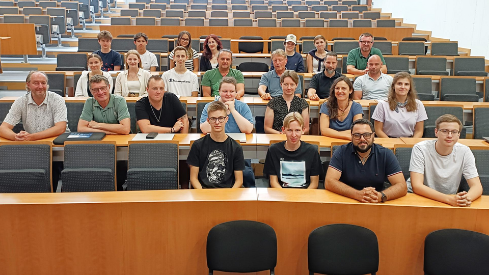 Gruppenfoto im Hörsaal 