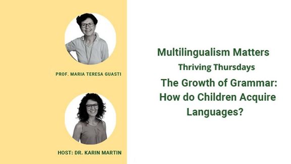 Cover der Einladung: Thriving Thursdays - Multilingualism Matters