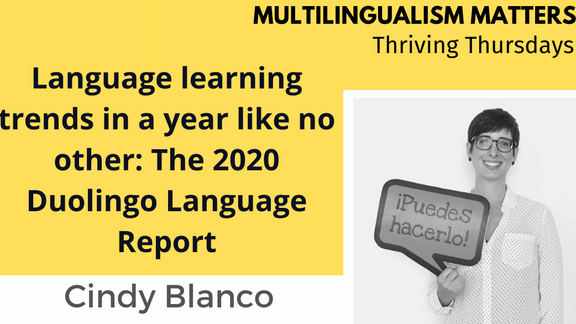 Cover der Einladung: "Language learning trends in a year like no other: The 2020 Duolinguo Language Report"