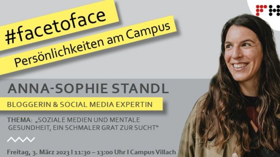 Vortrag Fachhochschule Kärnten #facetoface mit Anna-Sophie Standl 