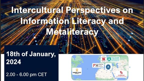 Intercultural Perspectives on Information Literacy and Metaliteracy: 18th of January 2024