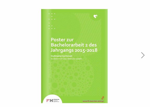 Posterband Ergotherapie 2015–2018