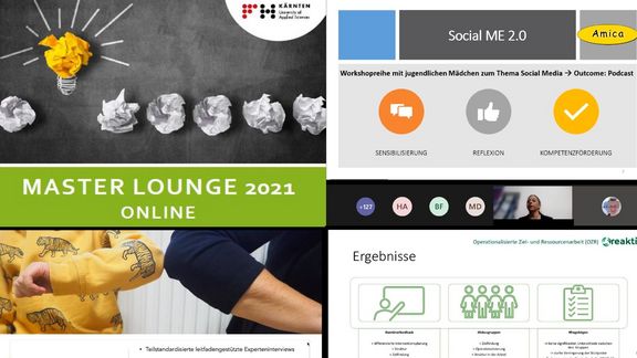 Master Lounge 2021: Masterprojekte - von der Idee zur Umsetzung